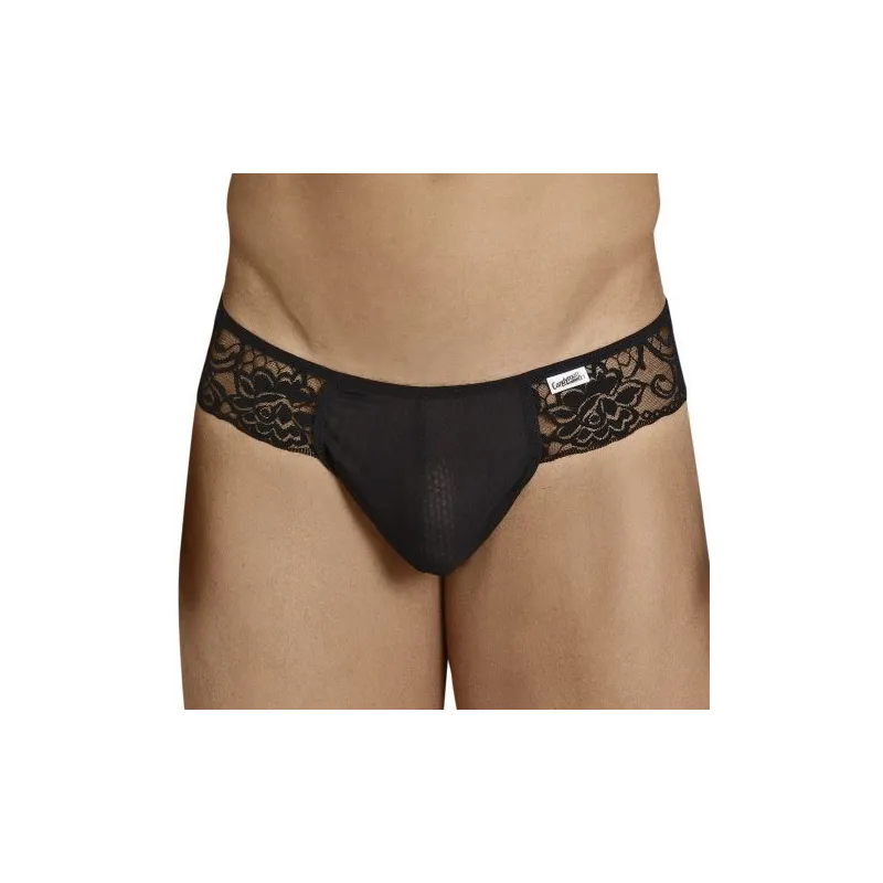 CandyMan String Dentelle Teolt Noir